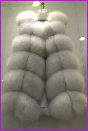Luxury Fox Fur Gilet 70cm DO1400