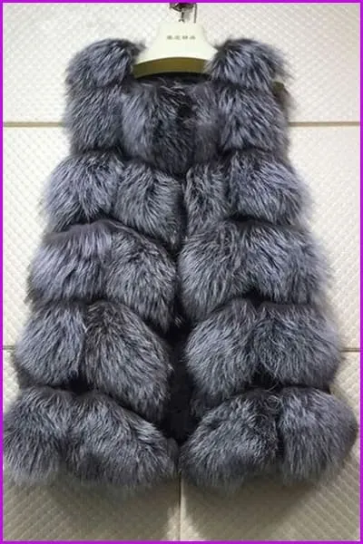 Luxury Fox Fur Gilet 70cm DO1400