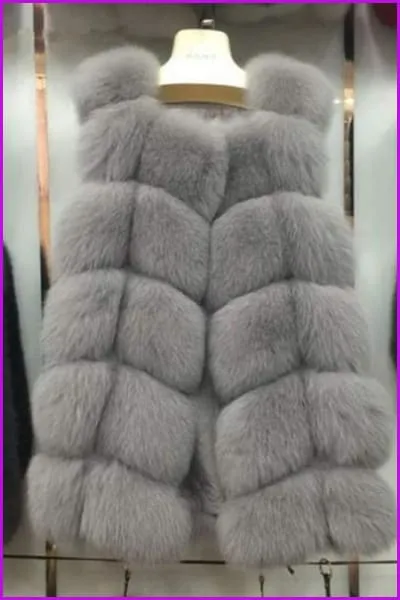 Luxury Fox Fur Gilet 70cm DO1400