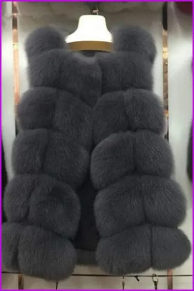 Luxury Fox Fur Gilet 70cm DO1400