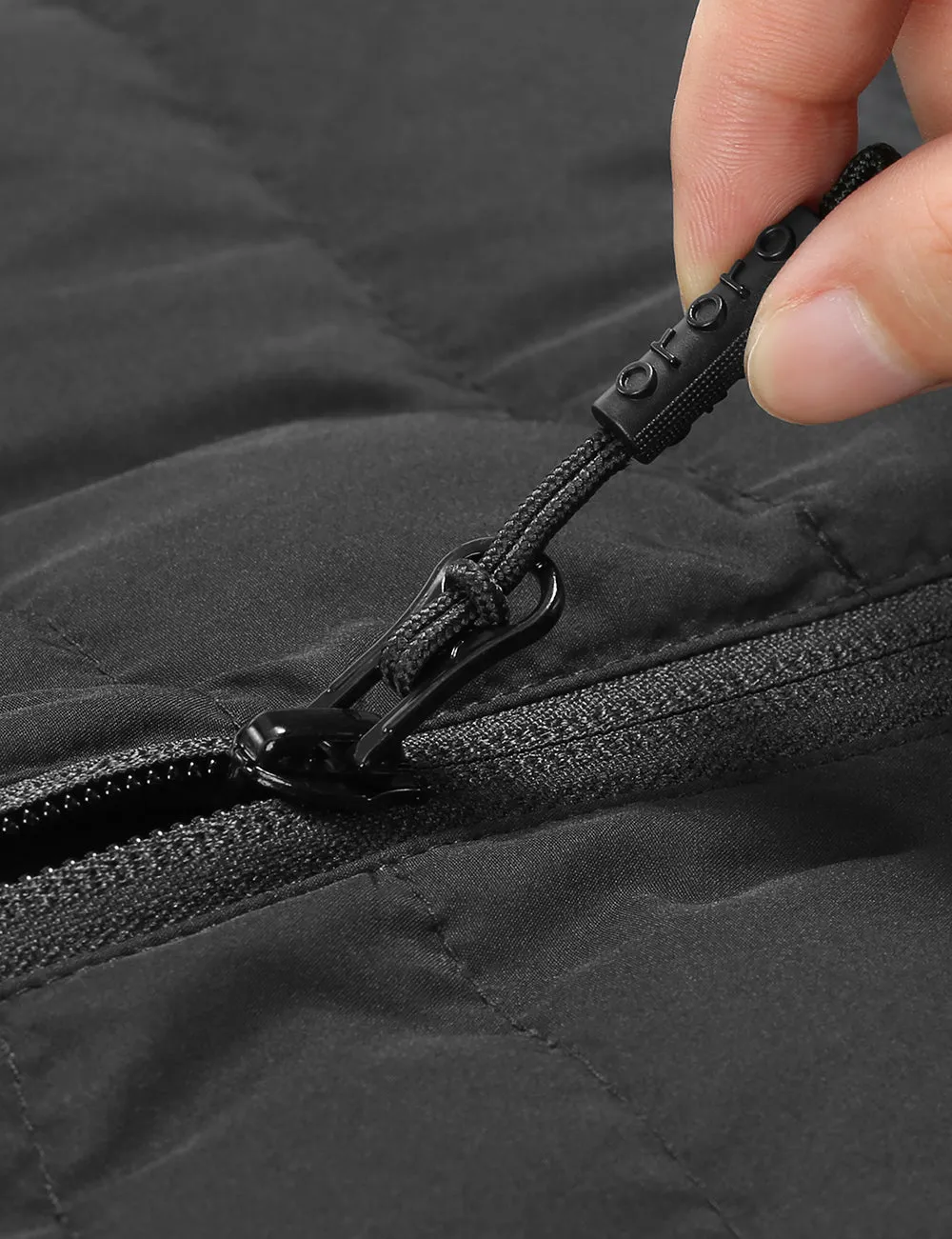 Men's Heated Lightweight Down Vest - Black