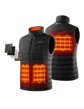 Men's Heated Lightweight Down Vest - Black