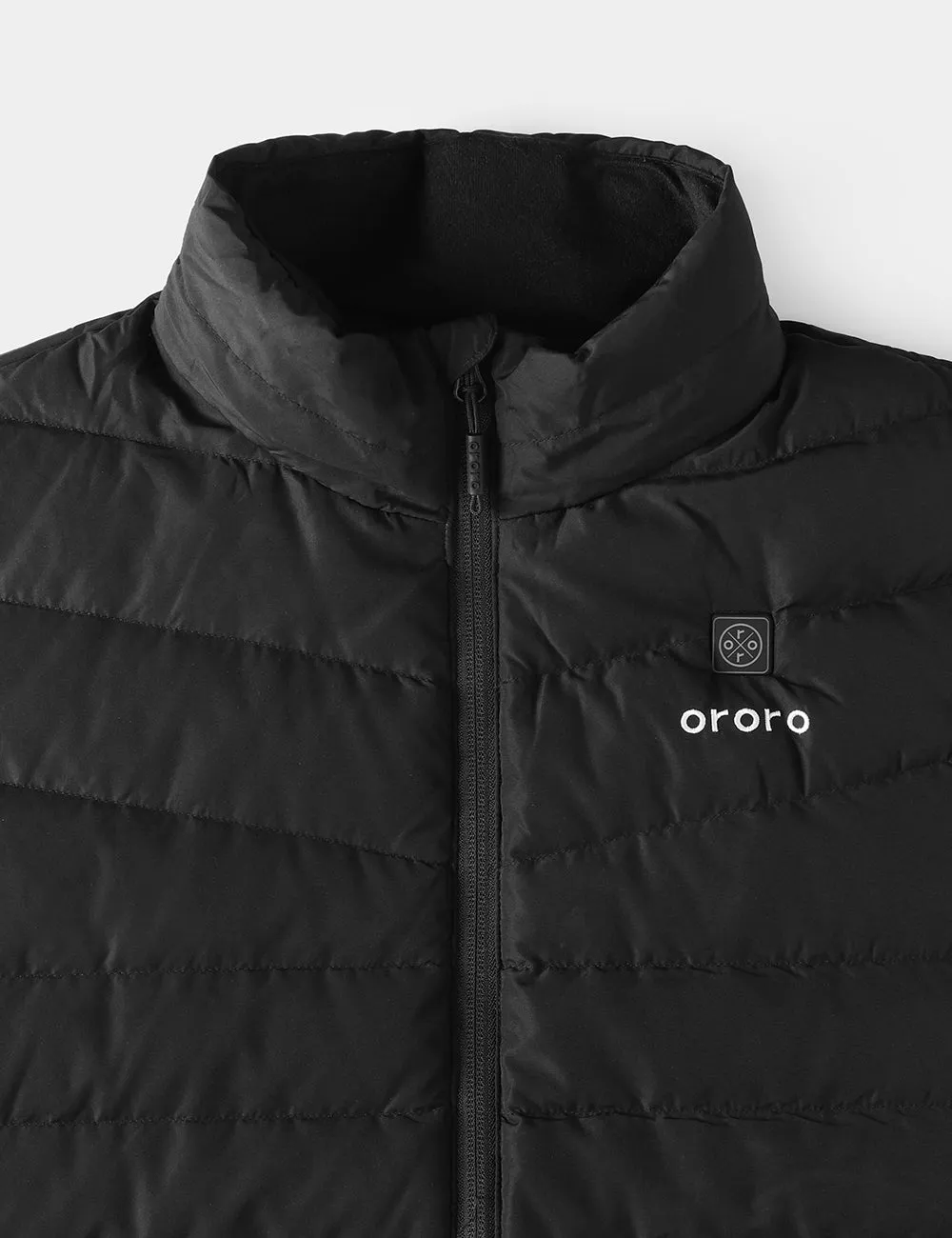 Men's Heated Lightweight Down Vest - Black