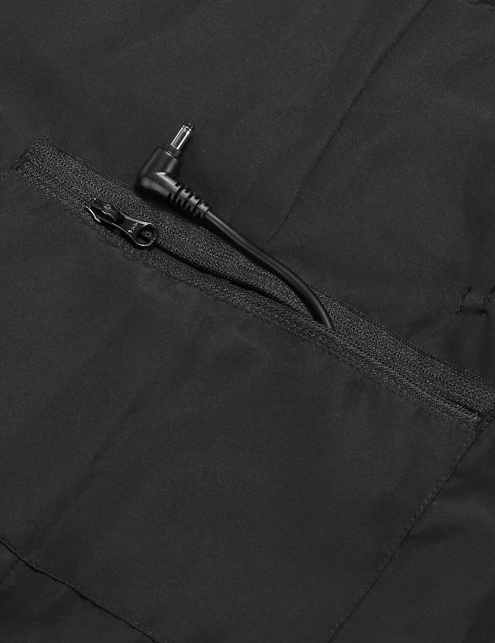 Men's Heated Lightweight Down Vest - Black