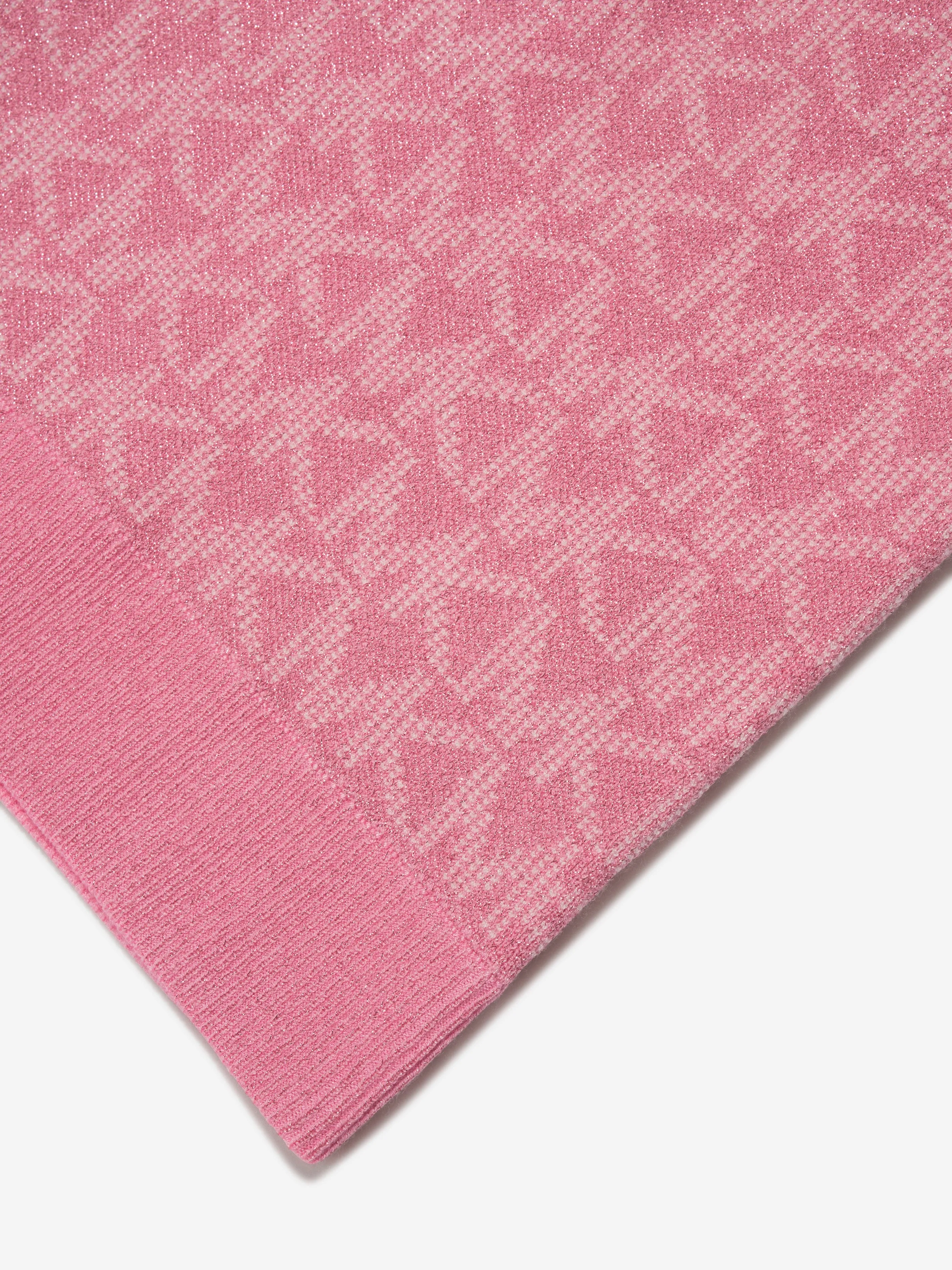 Michael Kors Girls Sleeveless Knitted Logo Dress in Pink