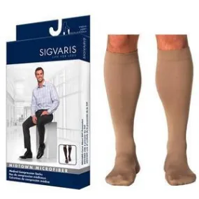 Midtown Microfiber Calf with Grip-Top, 30-40, Large, Long, Closed, Tan Khaki