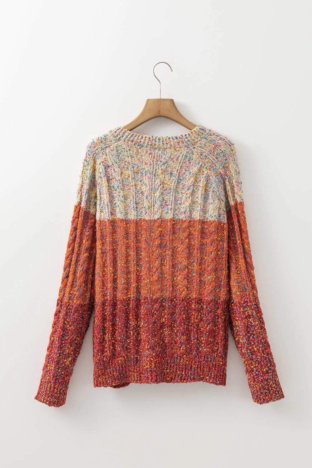 Multicolour Colorful Confetti Wool Ball Knitted Sweater
