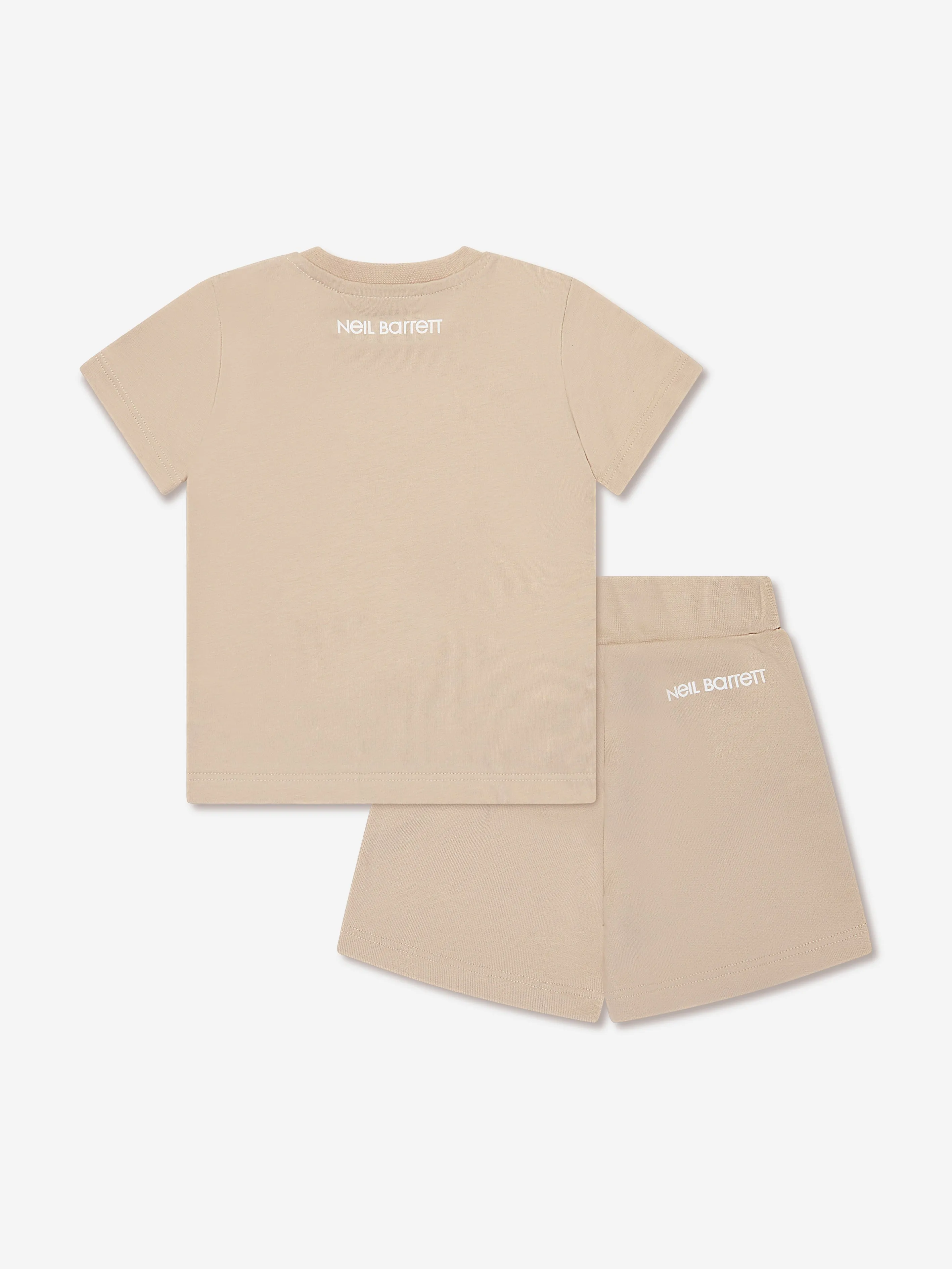Neil Barrett Baby Boys T-Shirt And Shorts Set in Beige