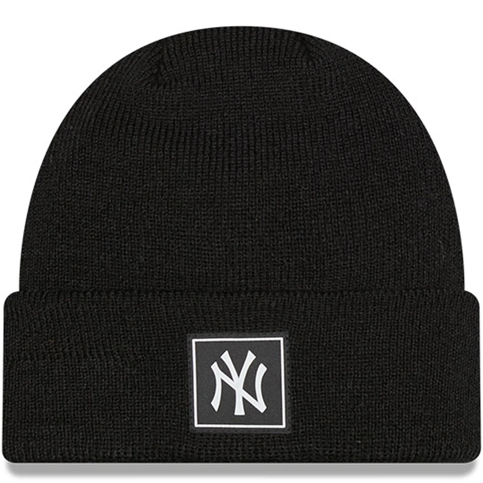 New Era Kids New York Yankees MLB Team Logo Cuffed Beanie - Black