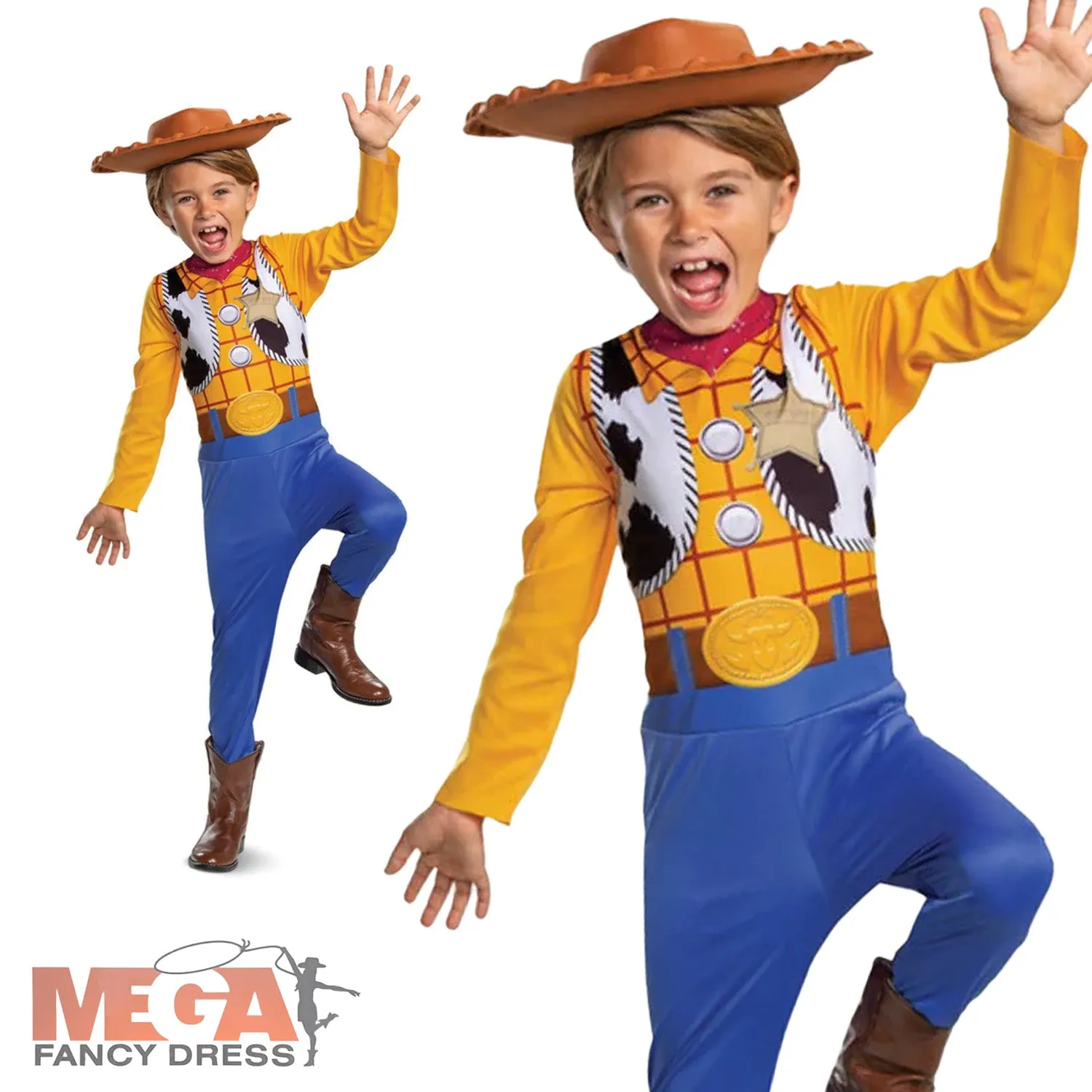 Officially Licensed Boys Disney Toy Story Woody Kids Fancy Dress Costume,