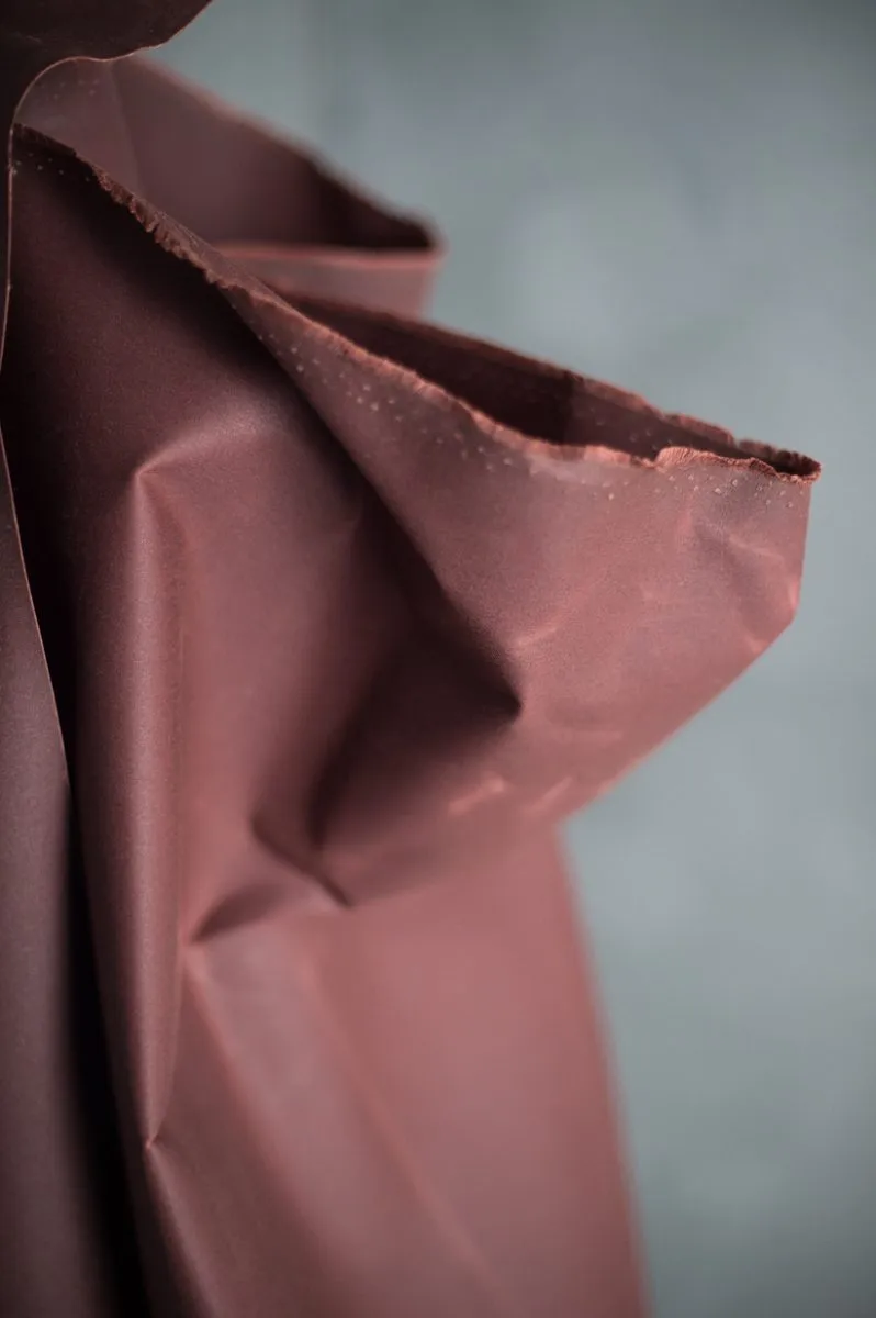Oilskin - Conker. 1/4 Metre. NZ$18.25