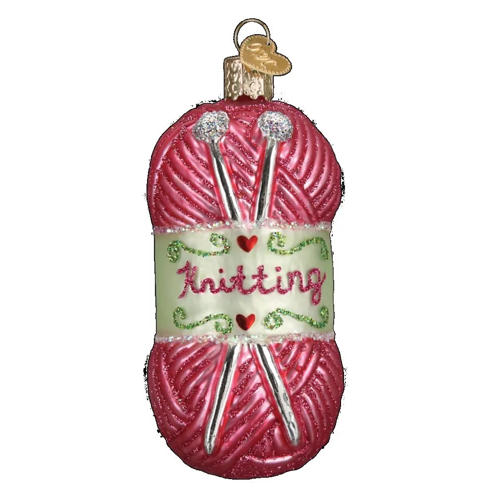 Old World Christmas Knitting Yarn Ornament