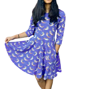Otters in Space Kids Twirl Dress [FINAL SALE]