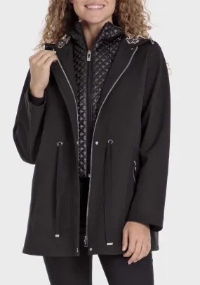 Parka With Hood - Black