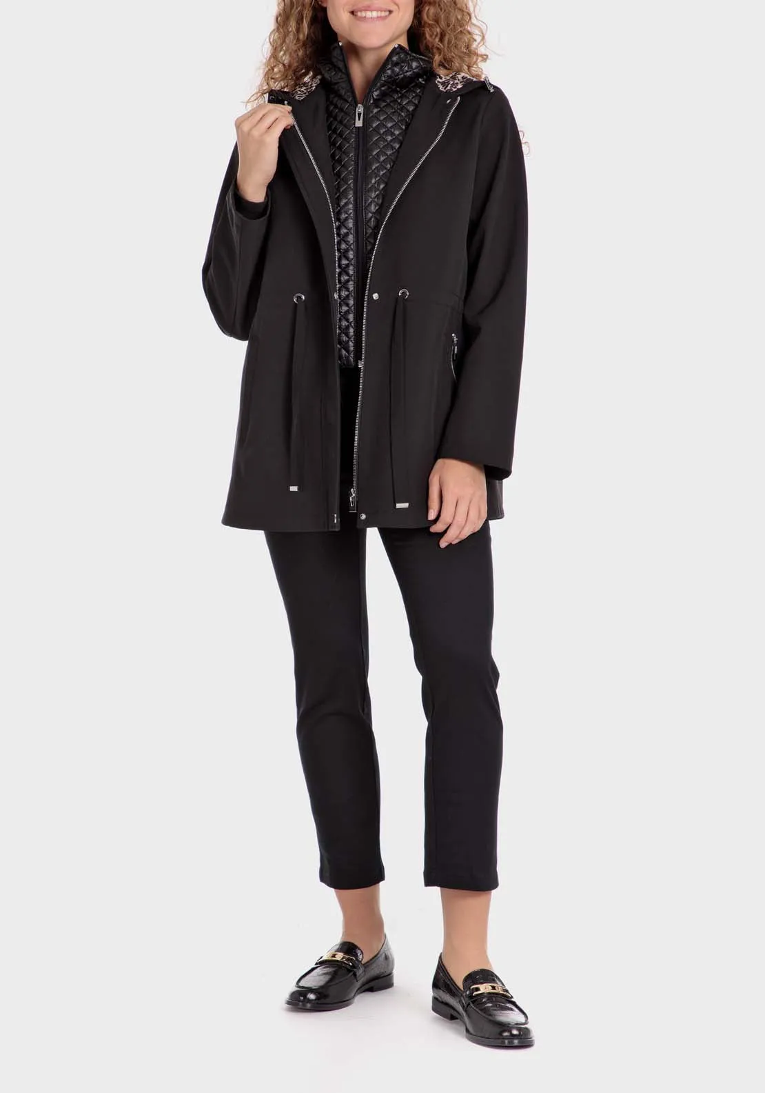 Parka With Hood - Black