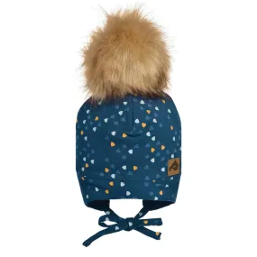 Perlimpinpin Tuque with Ears and Pompom - Pixels