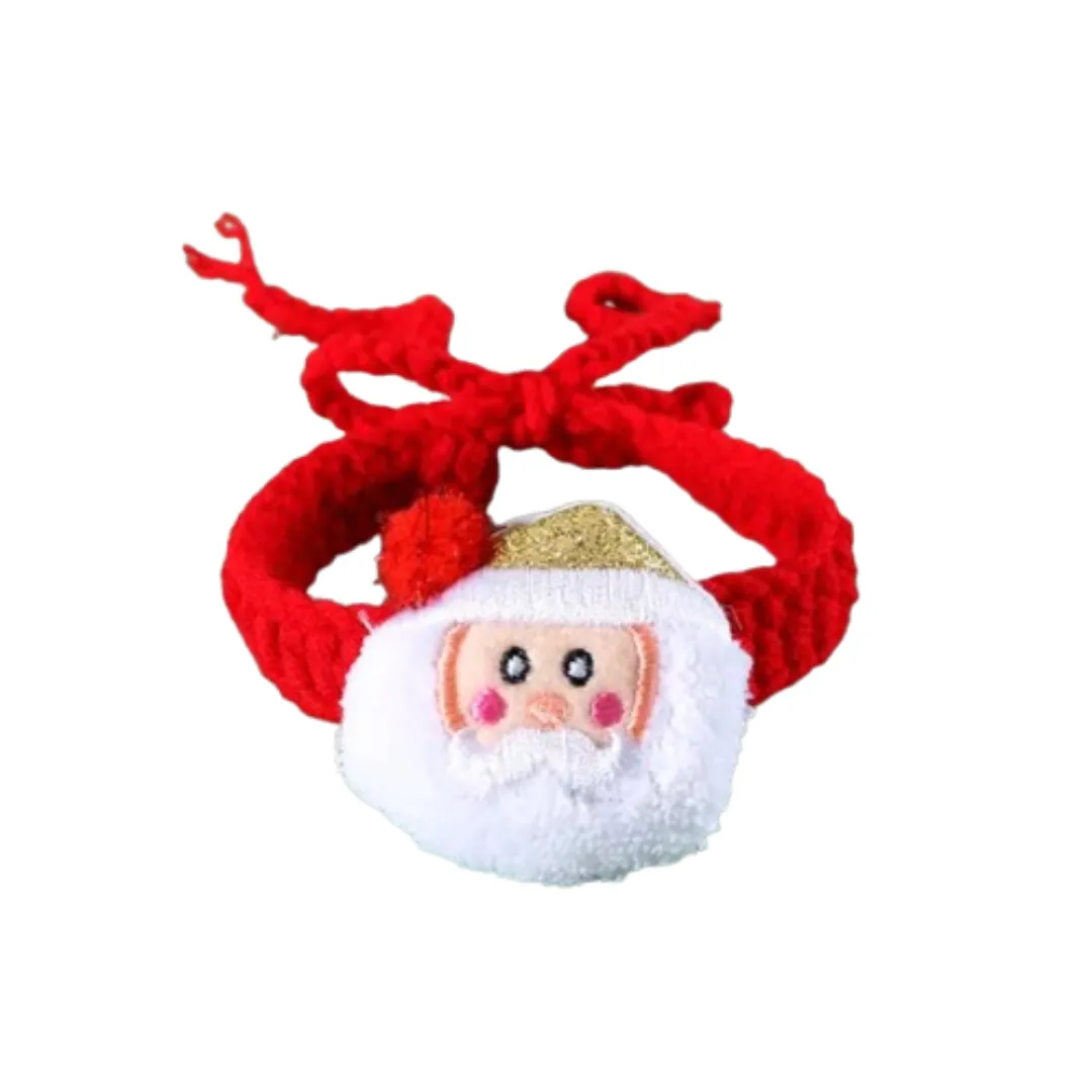 PetAffairs Cute Santa Claus Pattern Kitten Collar