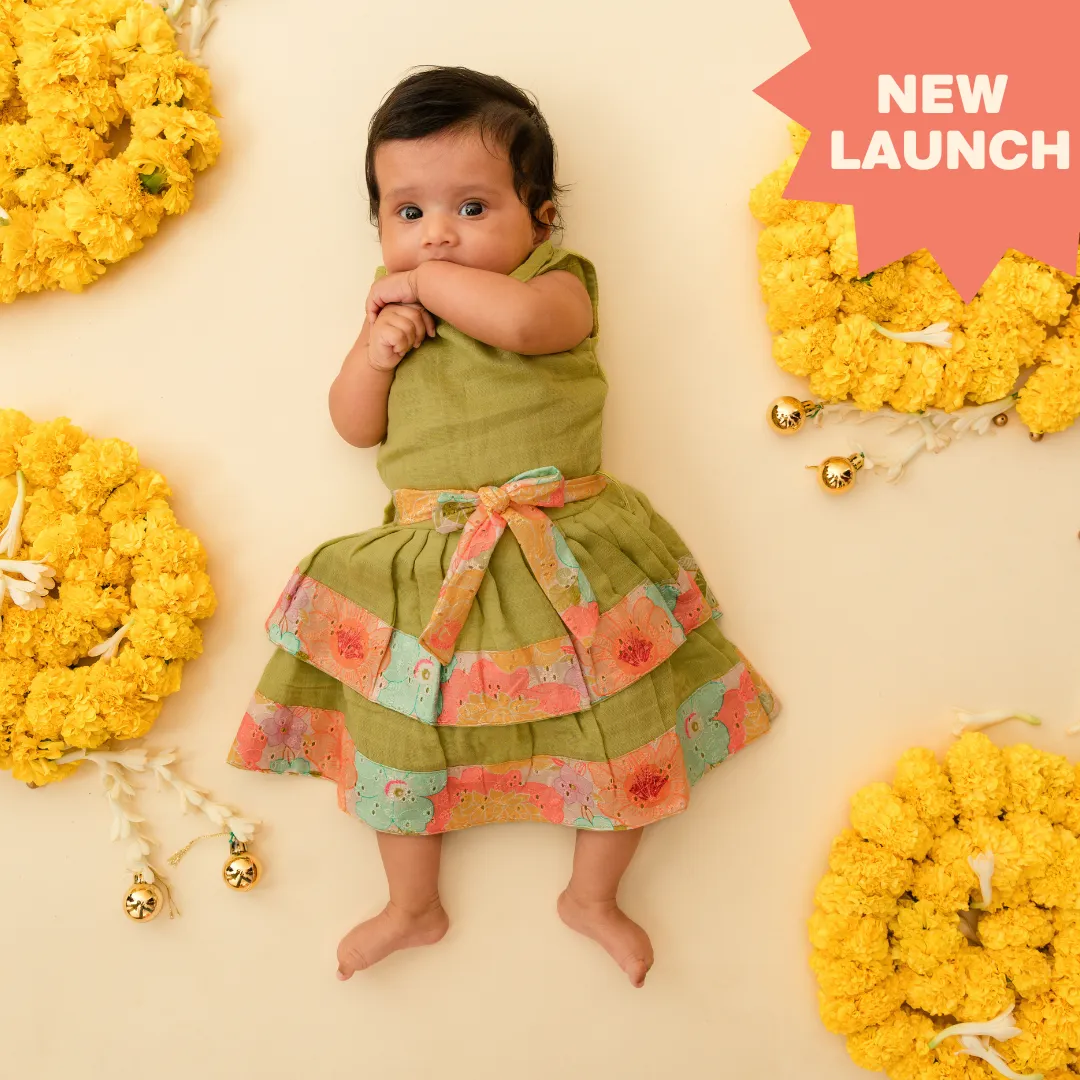 Petal Princess - Ethnic two-layer frock
