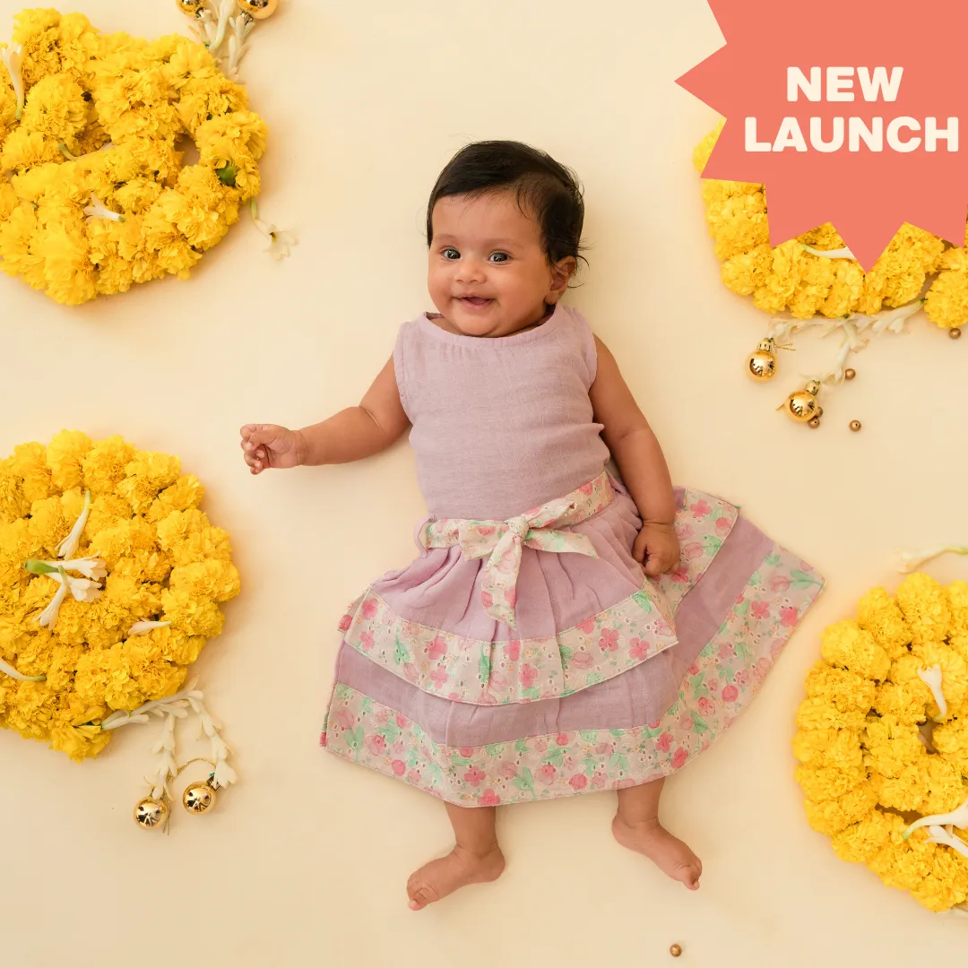 Petal Princess - Ethnic two-layer frock