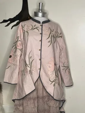 Pink Embroidered Jacket by Paper Lace