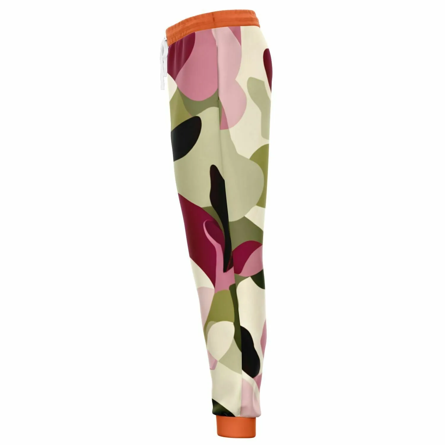 Pink Tulip Abstract Eco-Poly Camo Unisex Joggers