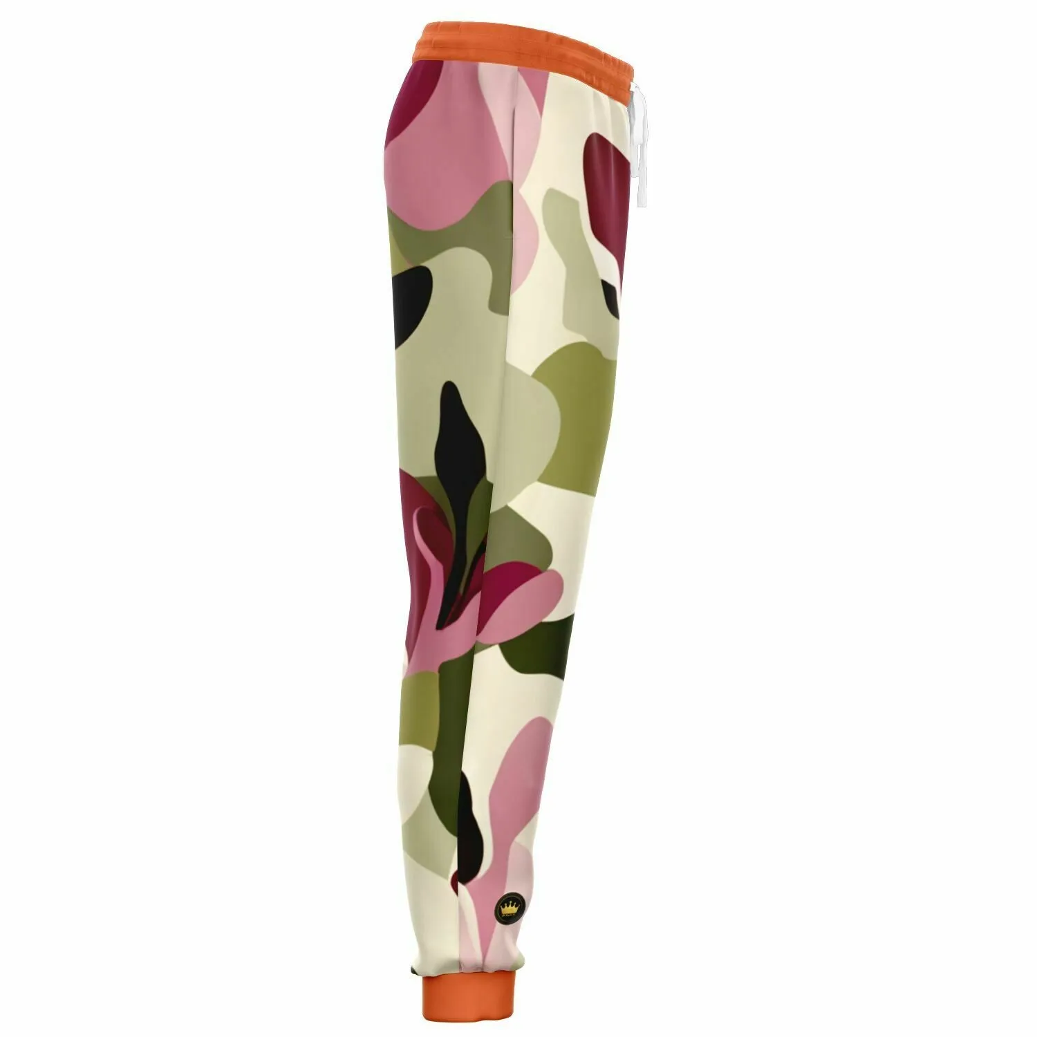 Pink Tulip Abstract Eco-Poly Camo Unisex Joggers