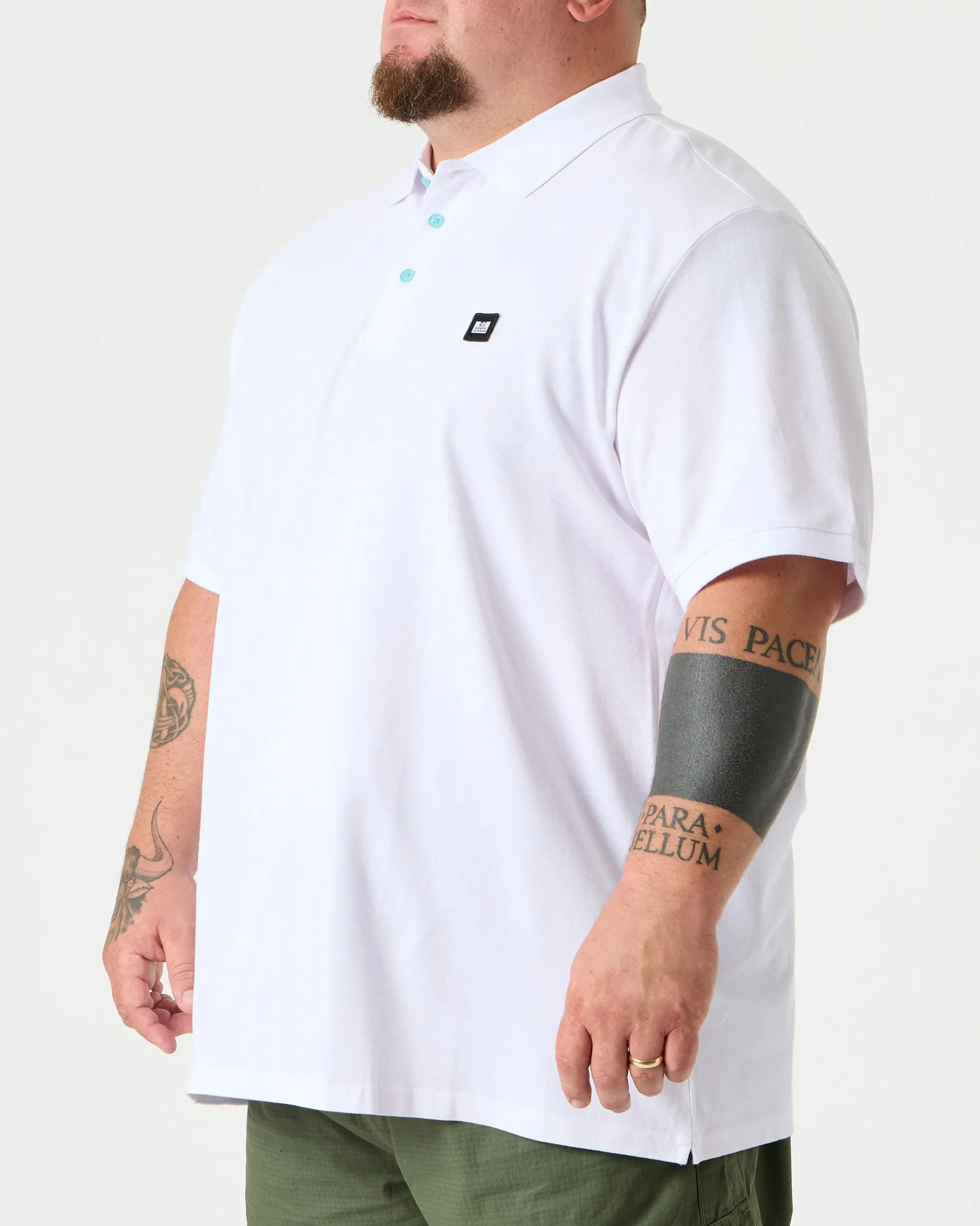 Plus Size - Caneiros Polo Shirt White