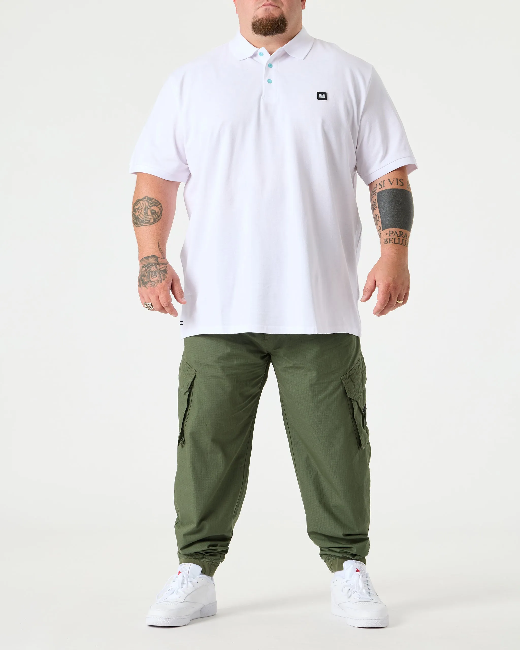Plus Size - Caneiros Polo Shirt White