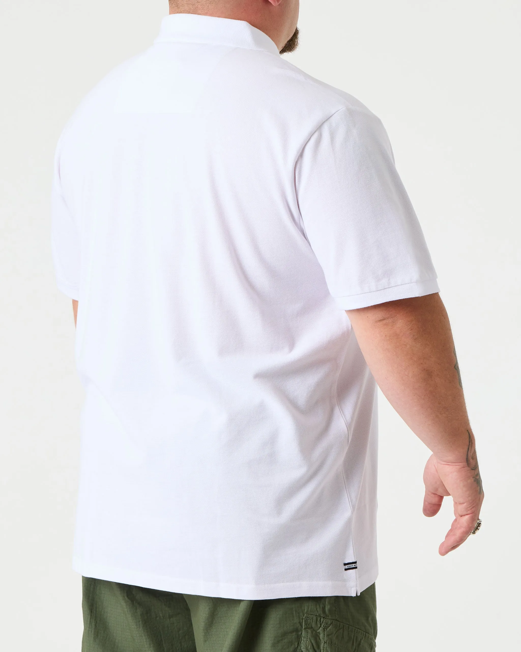 Plus Size - Caneiros Polo Shirt White