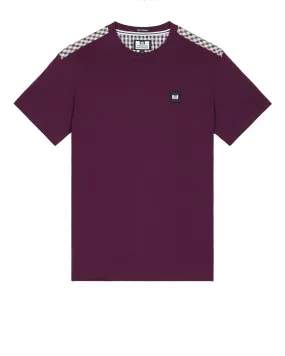 Plus Size - Diaz T-Shirt Acai Berry/Mid House Check
