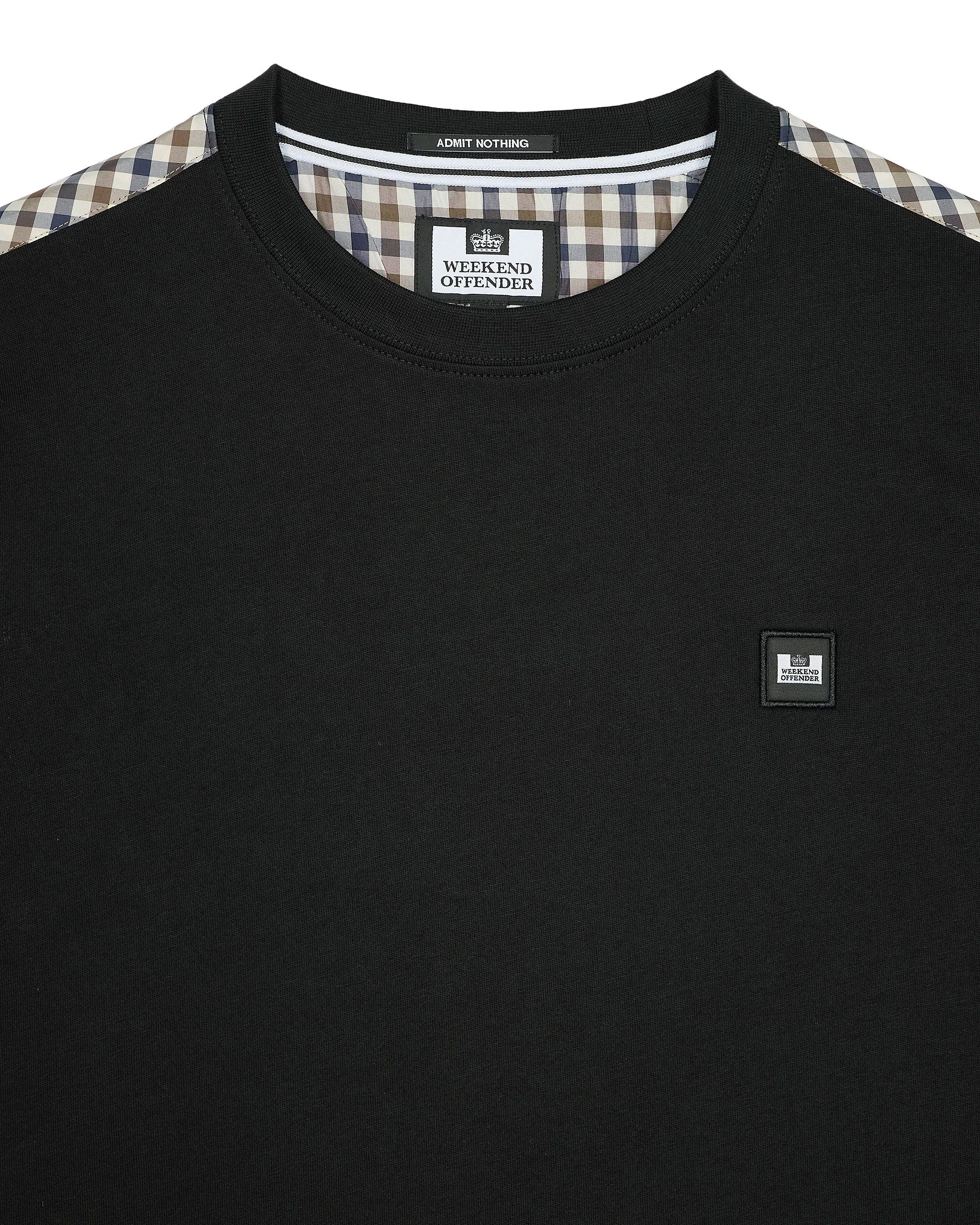 Plus Size - Diaz T-Shirt Black/Mid House Check
