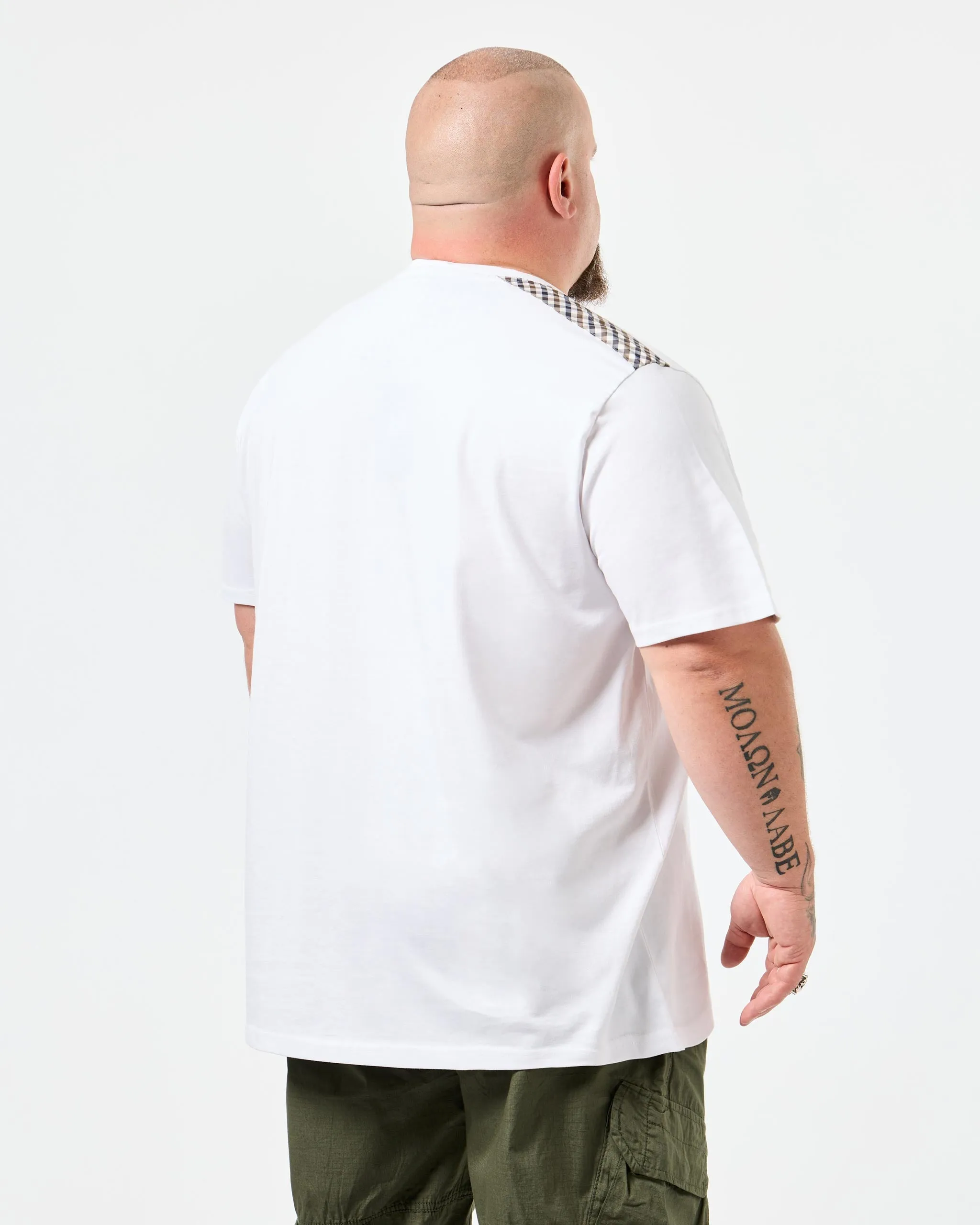Plus Size - Diaz T-Shirt White/Mid House Check