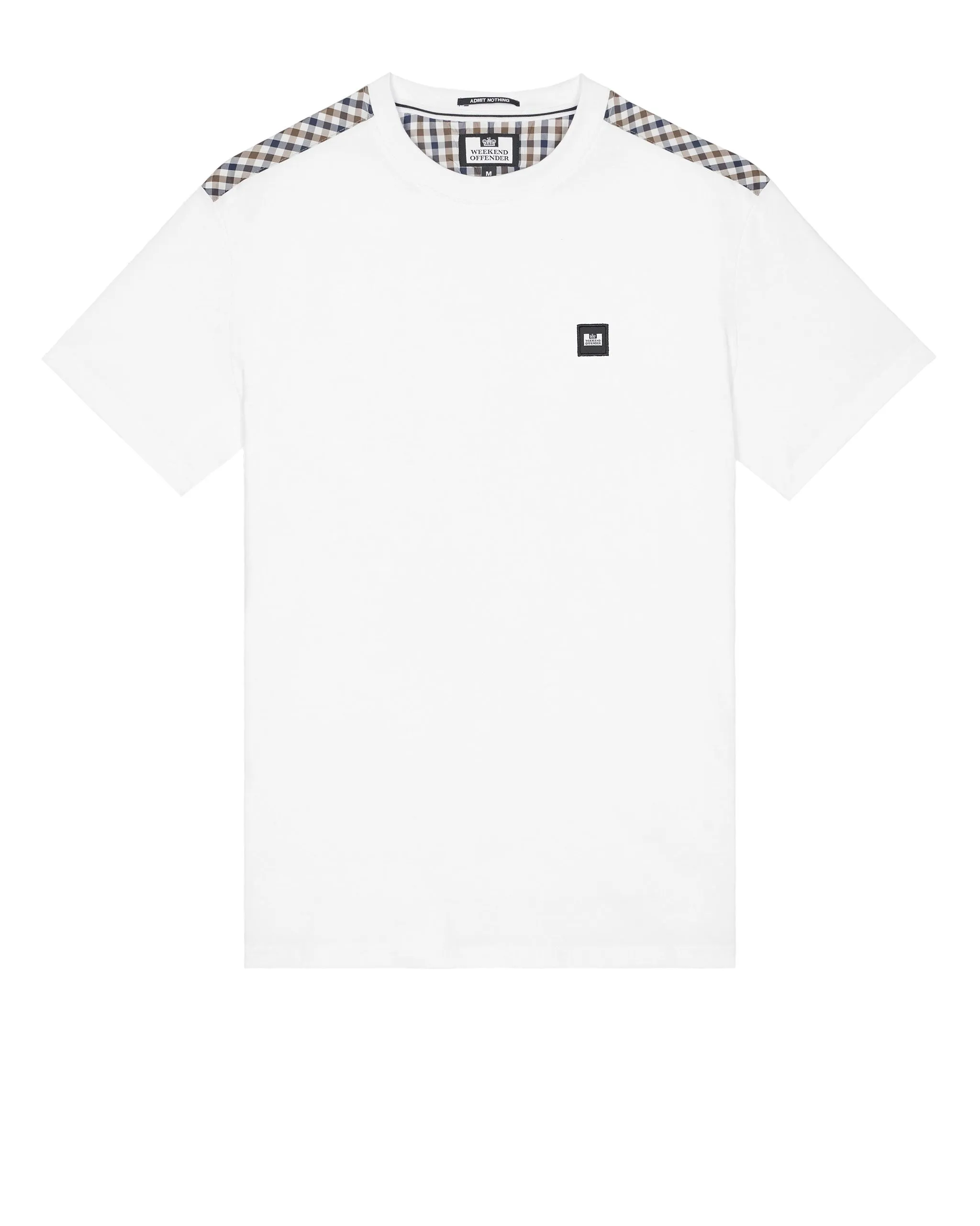 Plus Size - Diaz T-Shirt White/Mid House Check