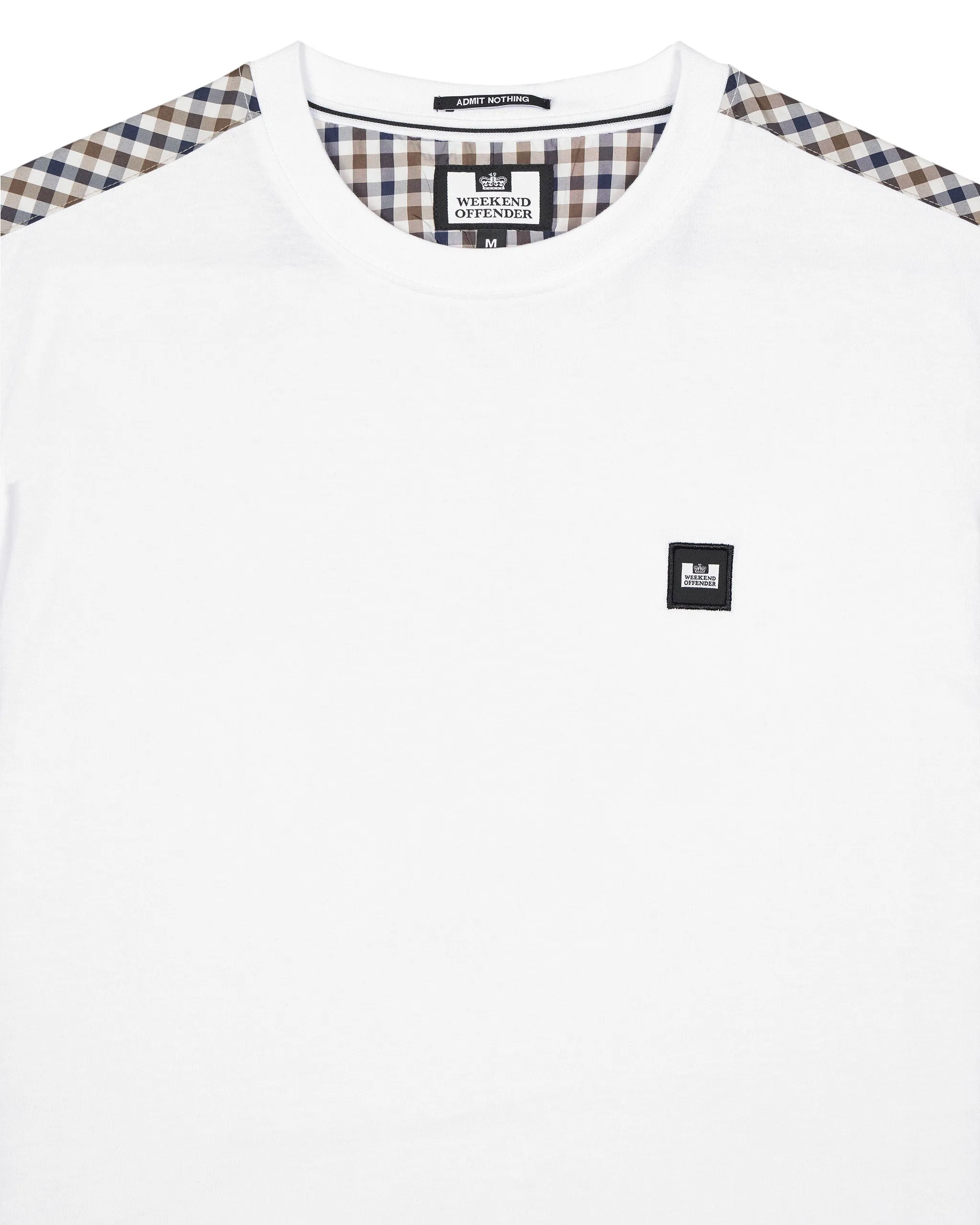 Plus Size - Diaz T-Shirt White/Mid House Check