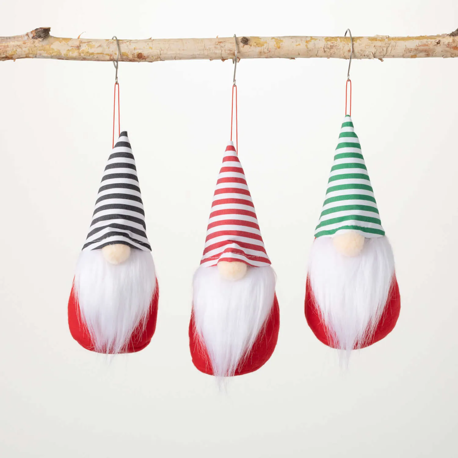 Plush Gnome Ornament Set