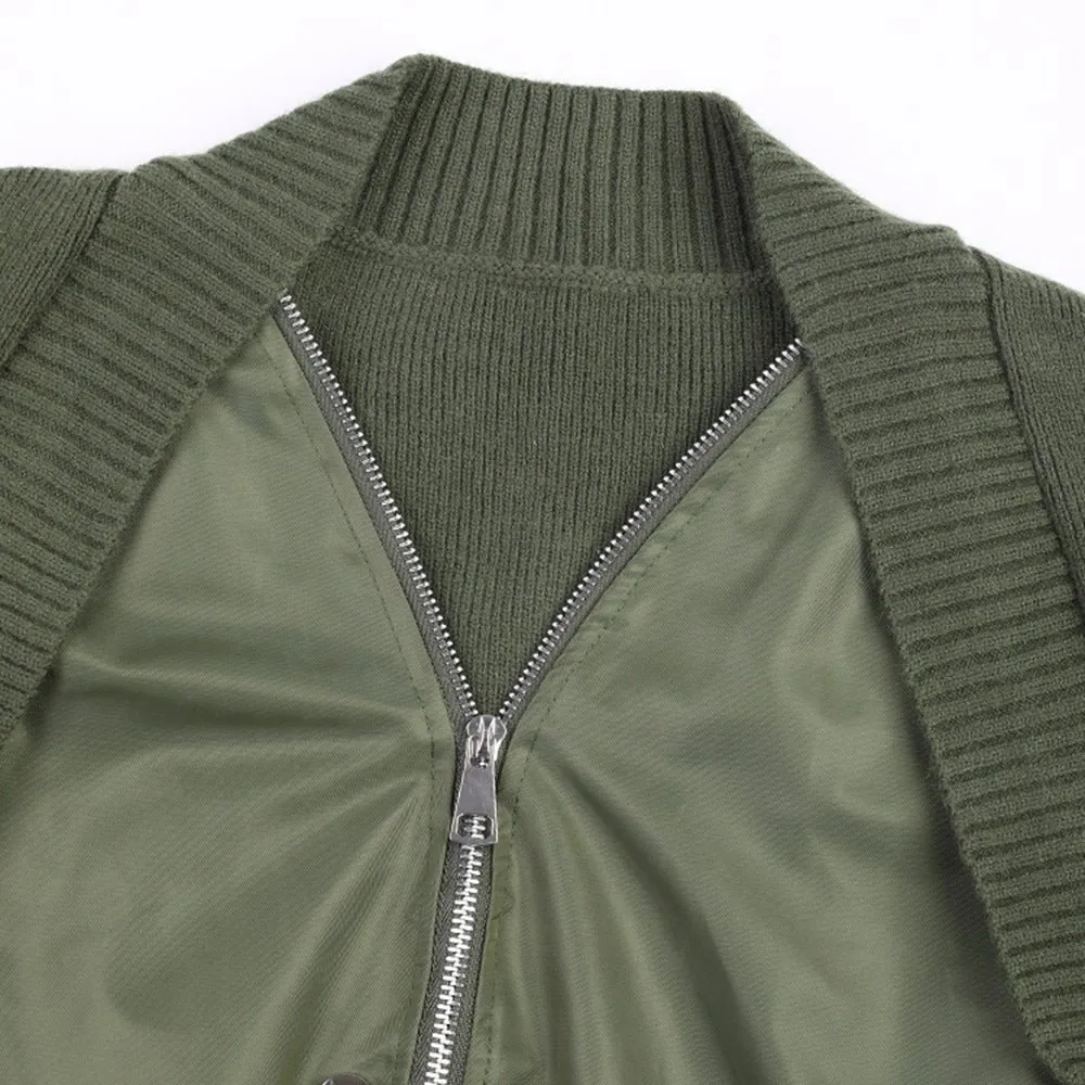 Pre Order:  Mock 2-Piece Knitted Jacket