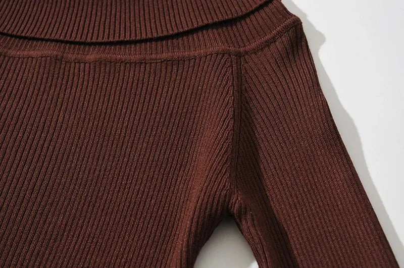 Pre Order:  Off-the-Shoulder Knitted Bodysuit