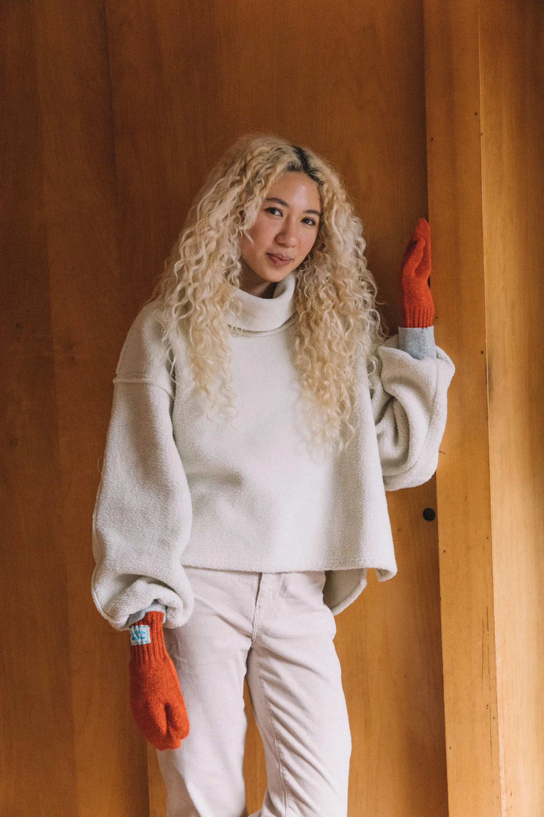Red Kala Mittens