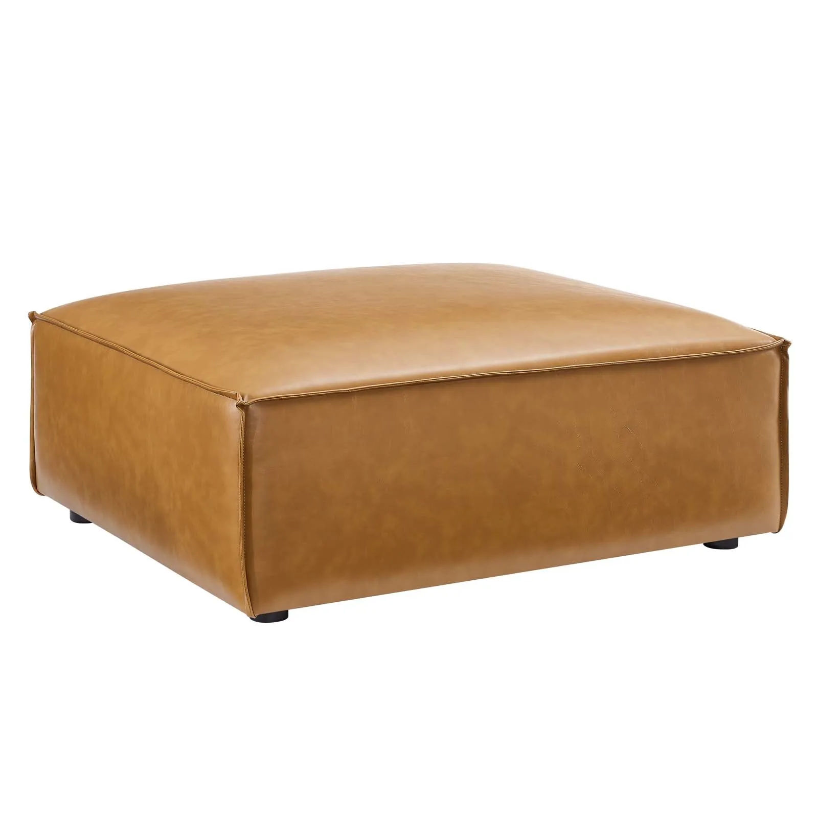 Restore 4-Piece Vegan Leather Sectional Sofa Tan EEI-4709-TAN