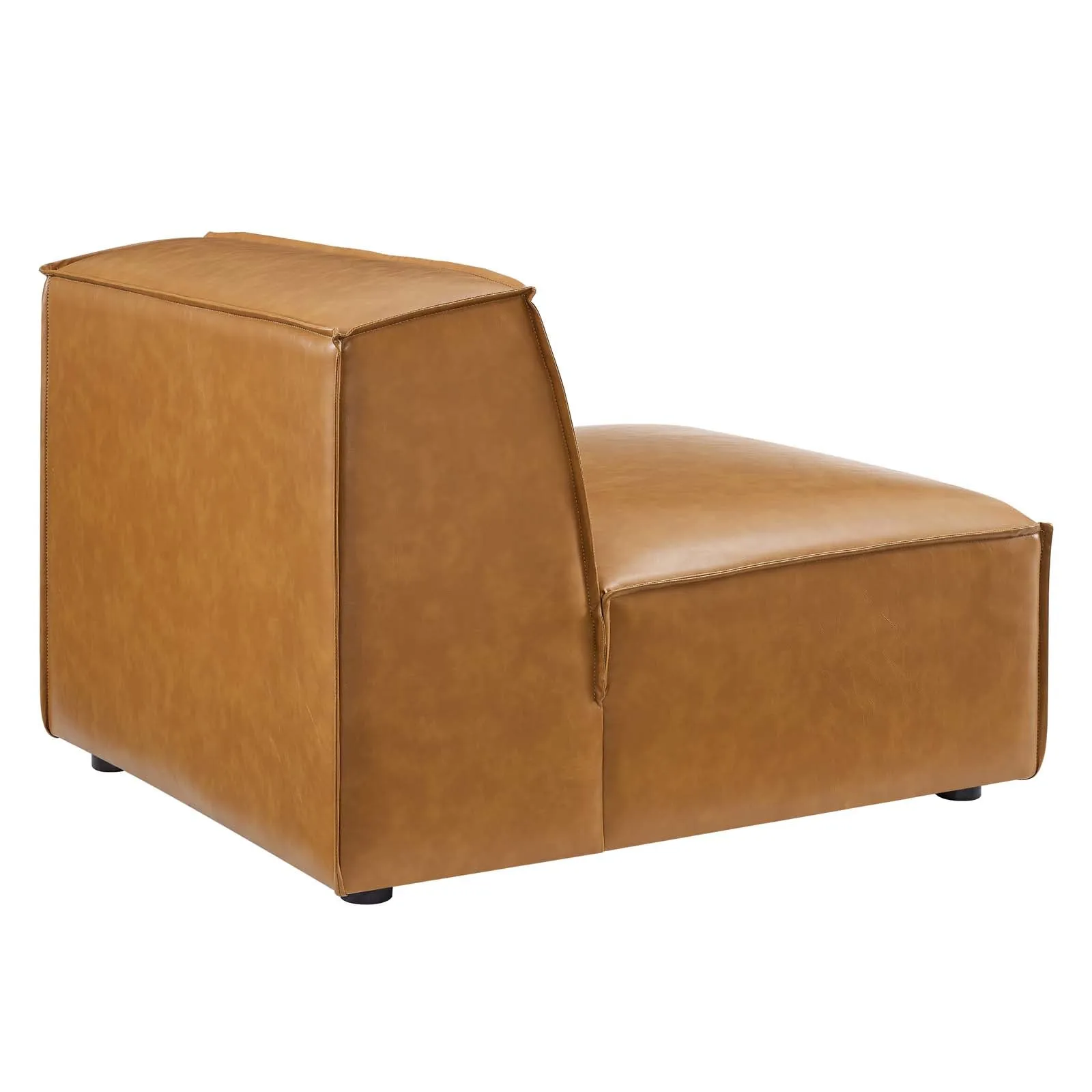 Restore 4-Piece Vegan Leather Sectional Sofa Tan EEI-4709-TAN