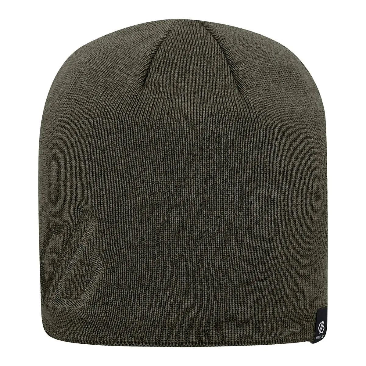 Rethink Embroidered Beanie Hat - Khaki