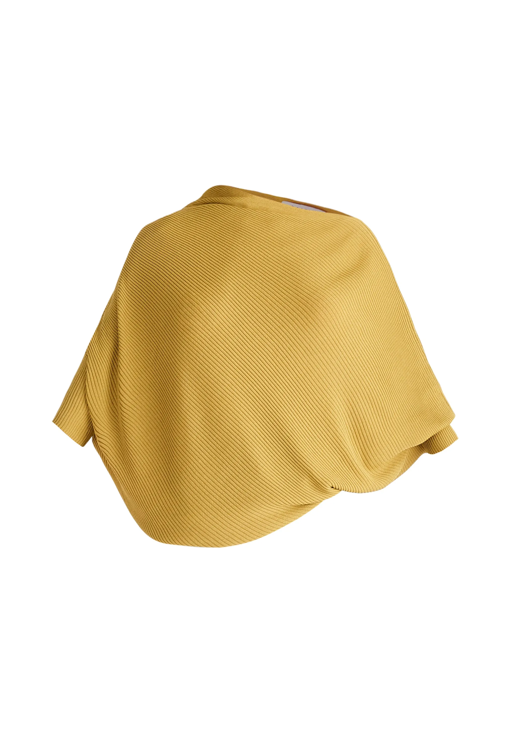 Ribbed Draped Knitted Top