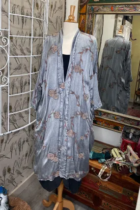 Rose Silk Duster Jacket by The Paperlace