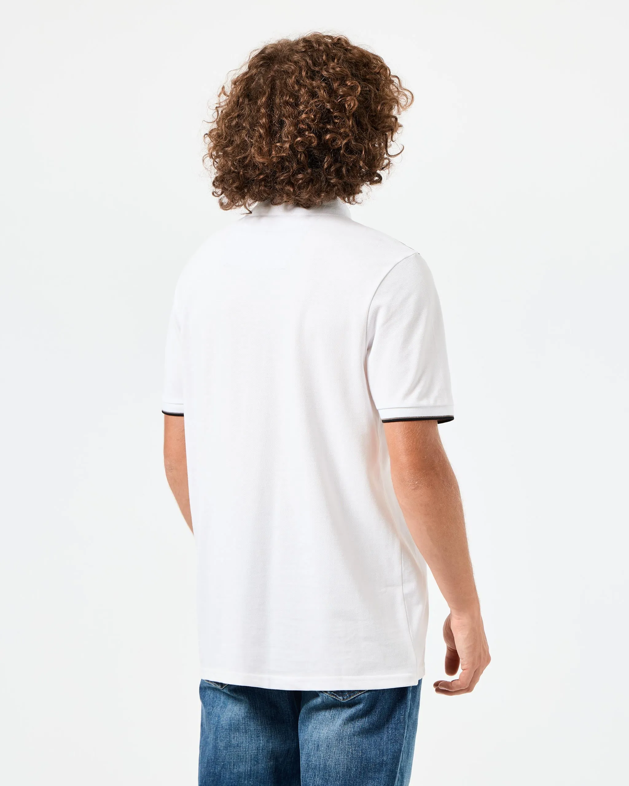 Sakai Polo Shirt White/Mid House Check