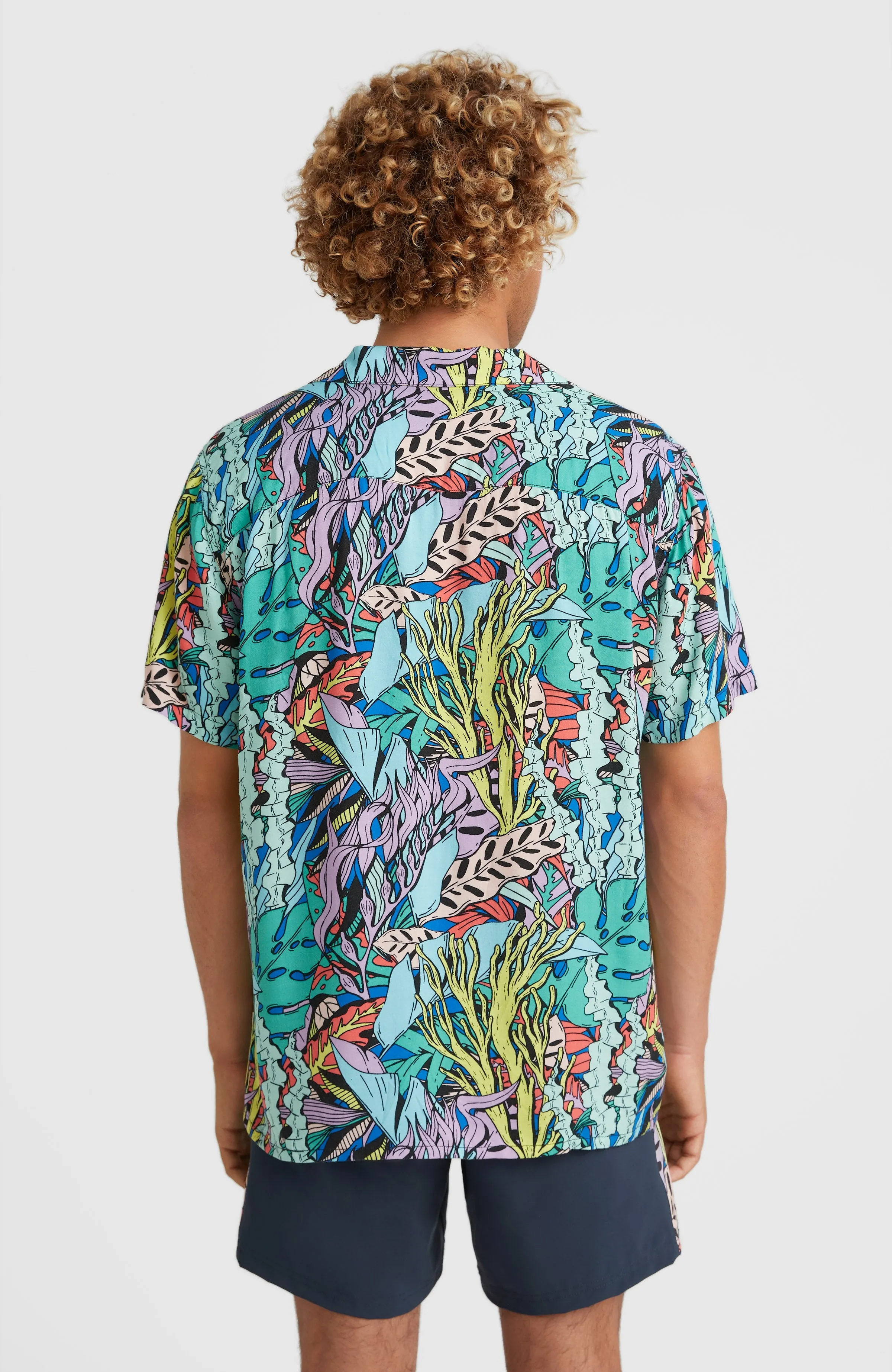 Seareef Shirt | Blue Comic Seaweed