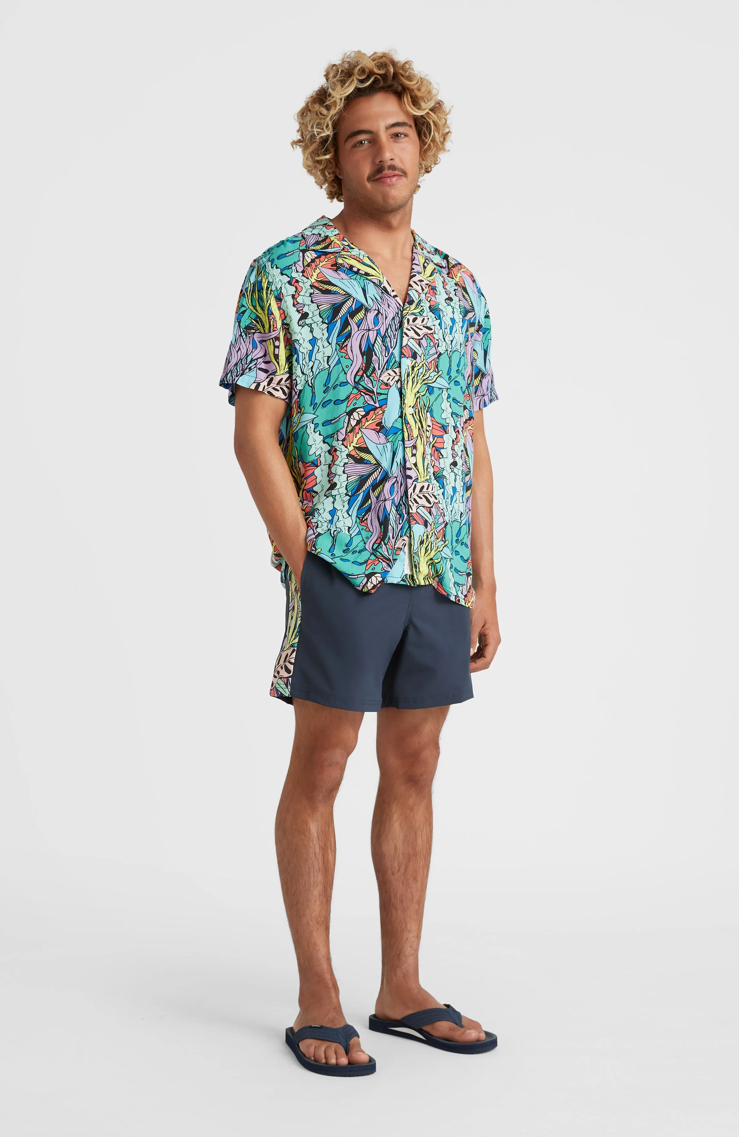 Seareef Shirt | Blue Comic Seaweed