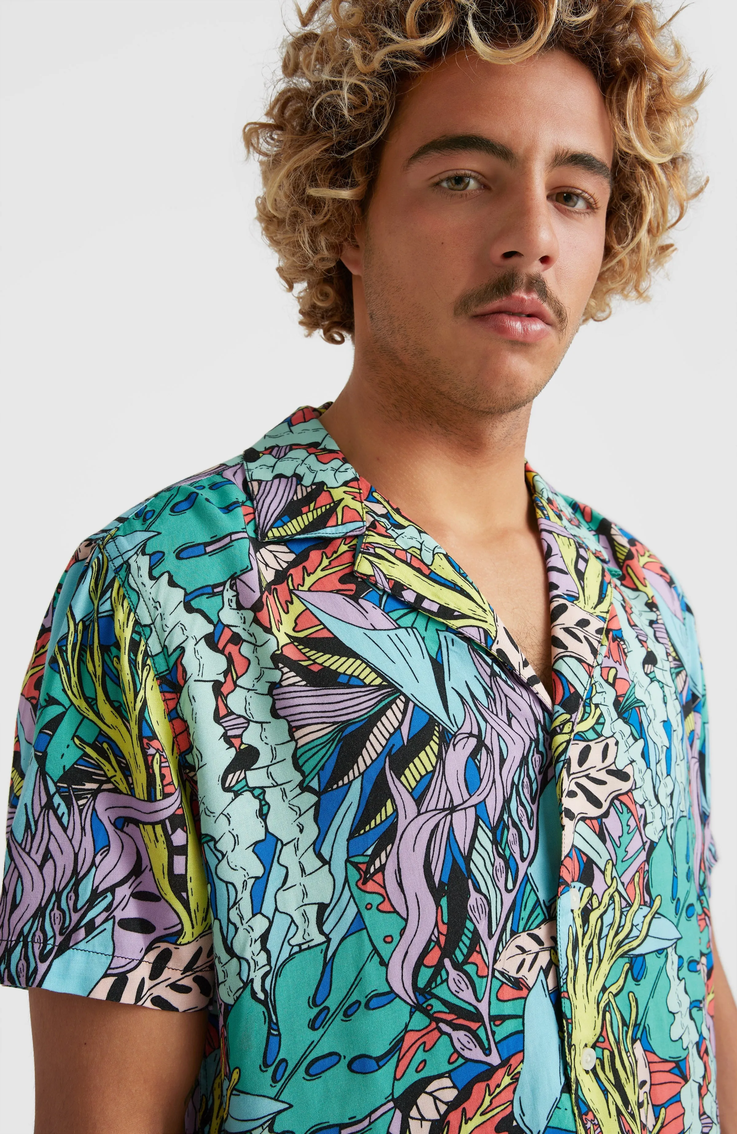 Seareef Shirt | Blue Comic Seaweed