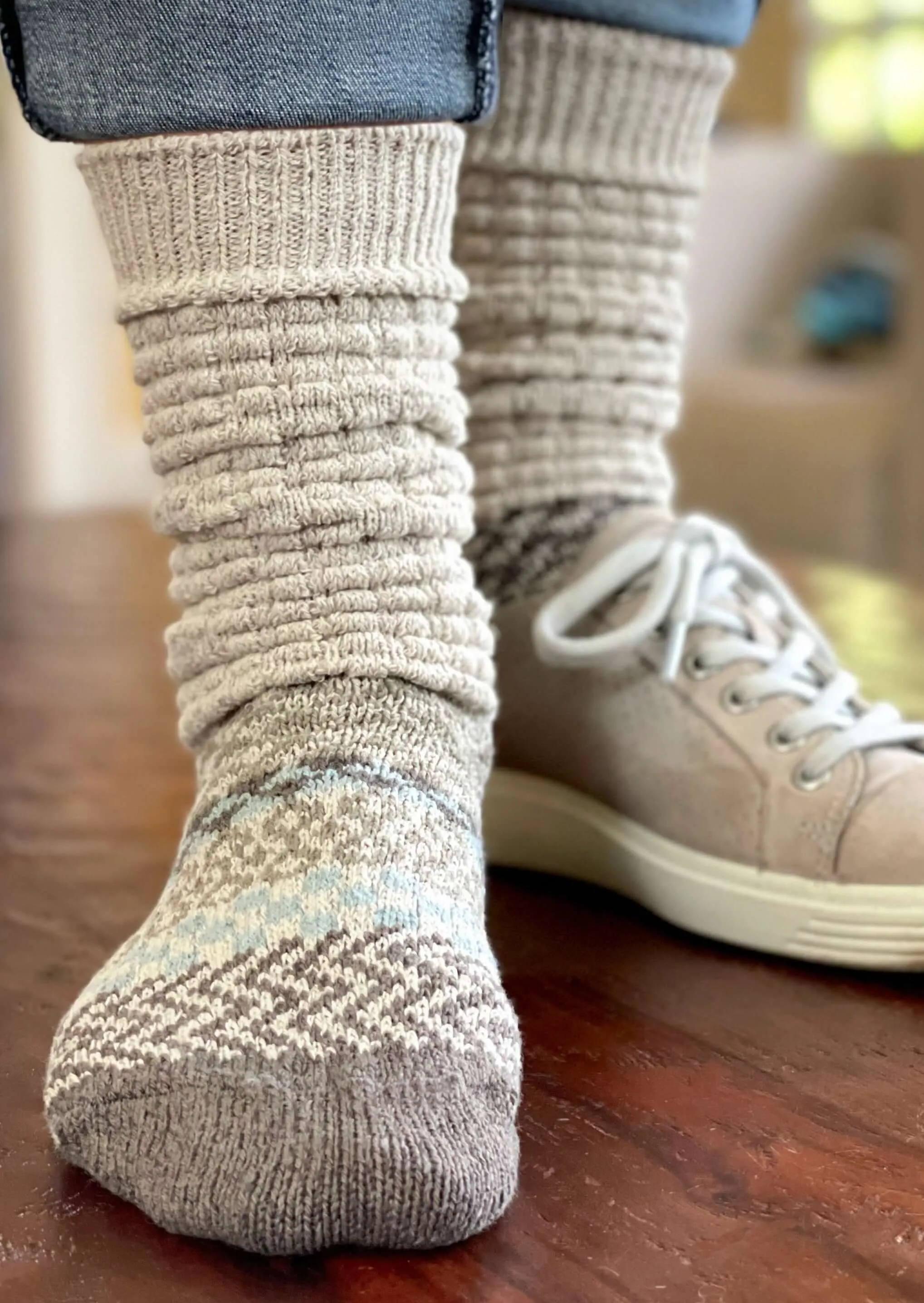 SEASHELL Knitted Fusion Slouch Socks