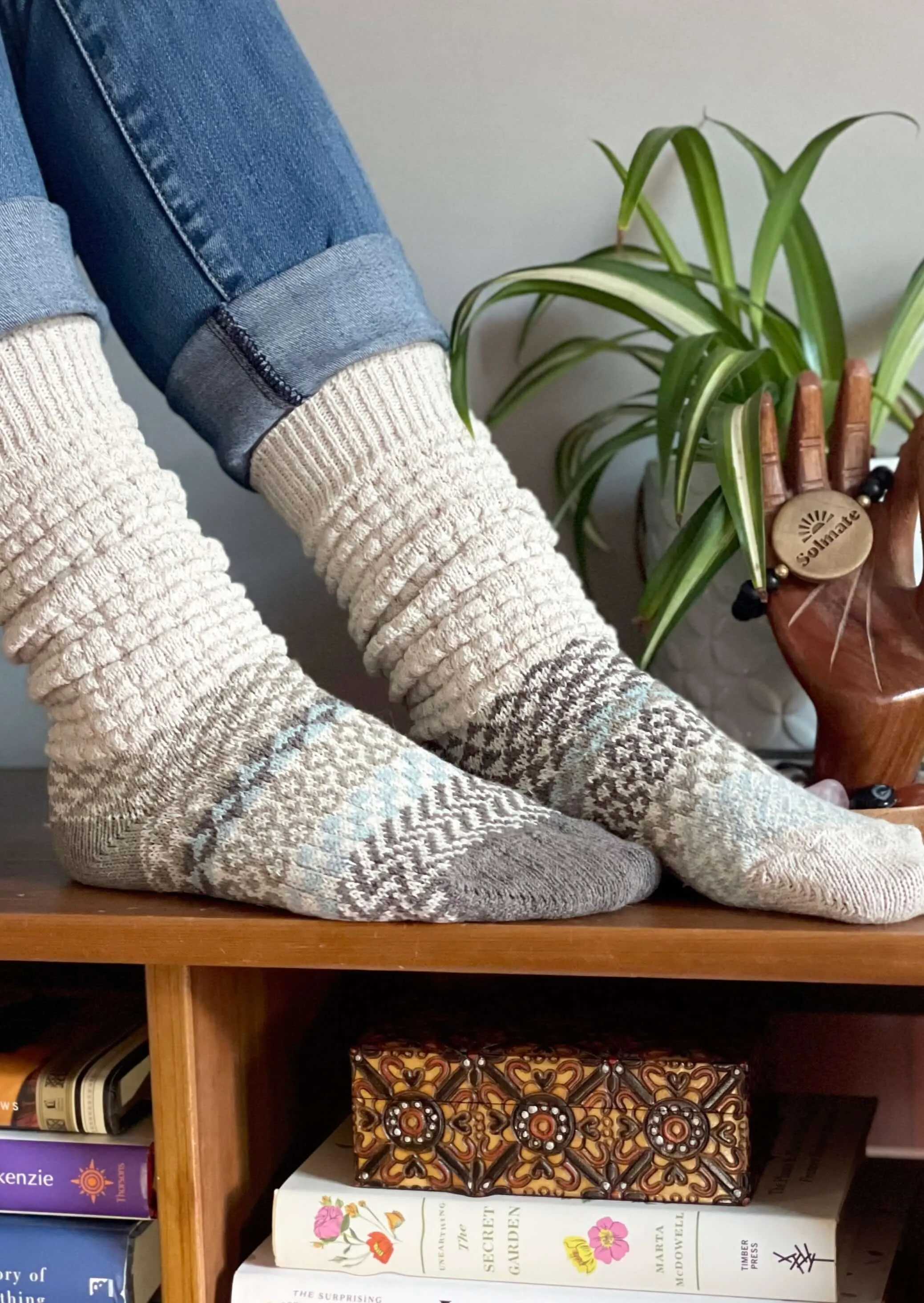 SEASHELL Knitted Fusion Slouch Socks