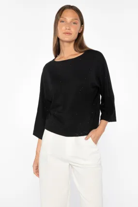 Sequin Crop Pullover  LSSN5-237